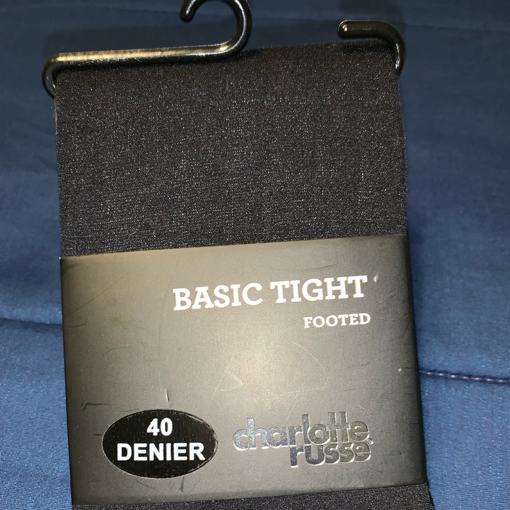 Charlotte Russe Footed Tights